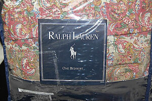 Ralph Lauren Hearthside Floral Twin Ruffled Bedskirt  Original Packaging   S7385