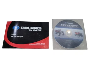2008 Genuine Polaris Outlaw 50 ATV Quad Factory Owners Manual Book OEM With Disc - Bild 1 von 6