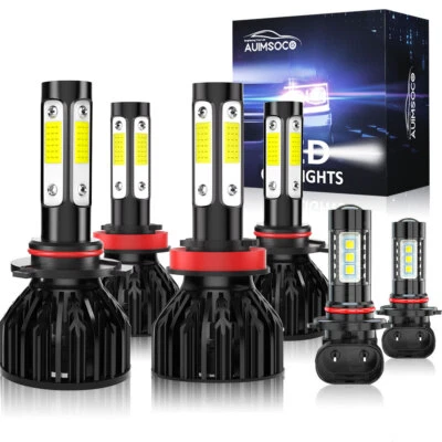 For Lexus RX330 2004-2006 RX350 2007-2009 6pc LED Headlight Fog Light 6x Bulbs - Image 1 of 4