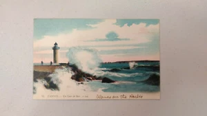 Cannes Lighthouse - France - Lithograph Postcard - Unused - GC - Picture 1 of 2