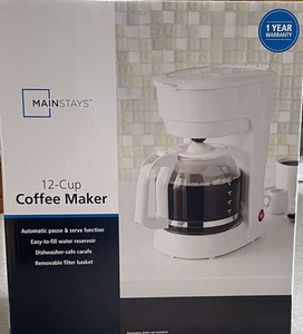 Cafetera de goteo Mainstays 12 Tazas Negra | Walmart en línea
