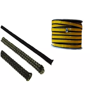 2 meters Dichtschnur Dichtband Scheibendichtung selbstklebend Ofen Kamin 5x2 mm - Bild 1 von 1
