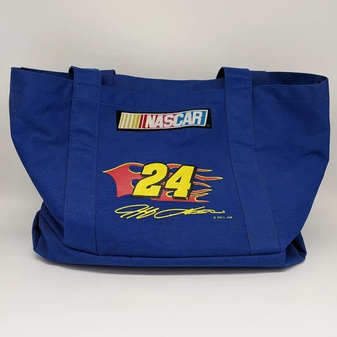 Jeff Gordon #24 NASCAR Blue Yellow And Red Tote Bag Two Handles Cover