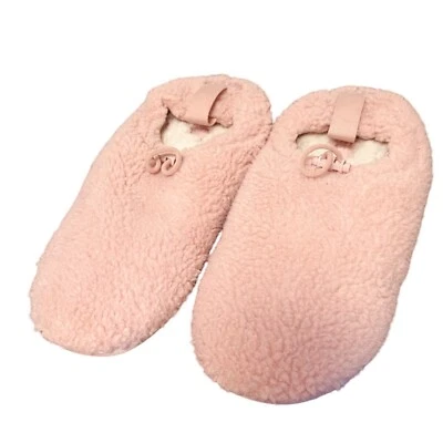 UGG Cozy Sherpa Fleece Slippers Womens Size 10 Pink Adjustable Toggle Closure - Image 1 of 4