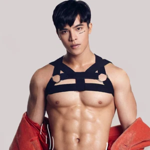 Herren Brustgeschirr Chest Harness Träger Körpergeschirr Bondage Kostüm Clubwear - Picture 1 of 14