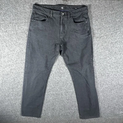 Calvin Klein Denim Pants Mens Size 34x32 Black Slim Fit Straight - Image 1 of 4