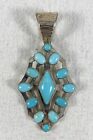 Jay King Mine Finds DRT Sterling Silver Turquoise Pendant
