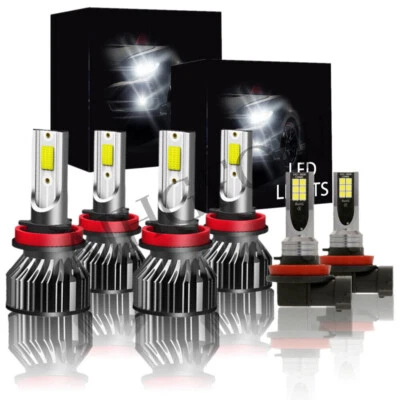 For Infiniti EX35 2008-2010 2011 2012 6X 6000K LED Headlight+Fog Light Bulbs Kit - Image 1 of 4