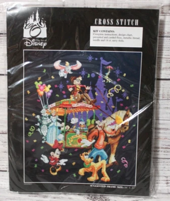 35th ANNIVERSARY Main Street Parade Trolley cross stitch kit  ART OF DISNEY  NIP - Image 1 of 3