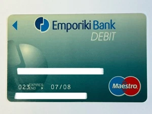 Emporiki Bank Debit Card▪️ Commercial Bank of Greece▪️2008 Exp▪️Collectible Only - Picture 1 of 2