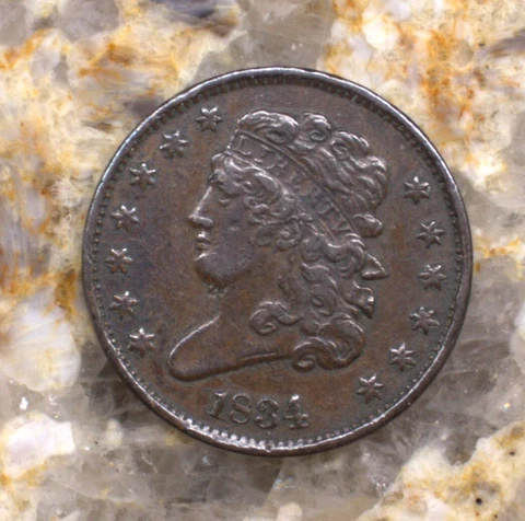 1834 Classic Head half cent Cover