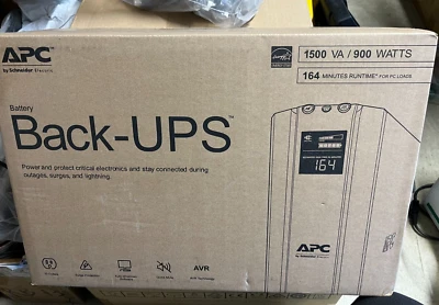 APC BX1500M Back-UPS 1500VA 900 Watts Uninterruptible Power Supply - Image 1 of 3