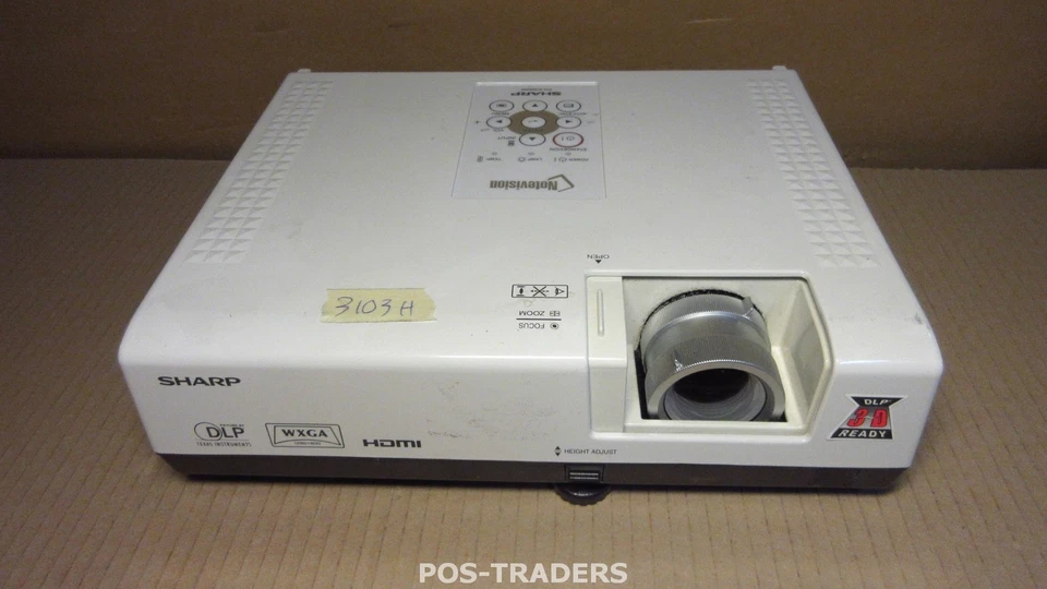 SHARP PG-D3050W Beamer Projector DLP WXGA 3000 LUMENS HDMI 3103 HOURS - Bild 1 von 3