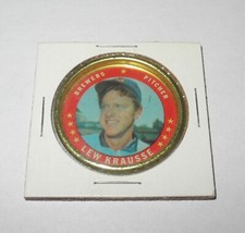 1971 Topps Baseball Coin Pin #20 Lew Krausse Milwaukee Brewers Excellent
