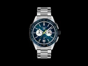 Tag Heuer Connected Modular 45 blaues Zifferblatt Edelstahl Herrenuhr - Bild 1 von 5