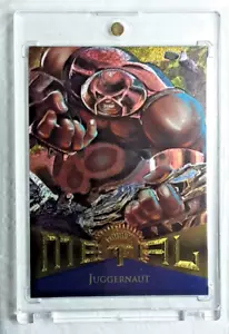 1995 Fleer Marvel Metal Card 99 JUGGERNAUT. - Picture 1 of 3