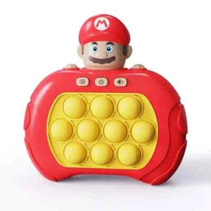 Super Mario Pop Push it Controller Gioco Sensoriale Fidget Giocattolo Elettronico Whack Mole - Foto 1 di 1