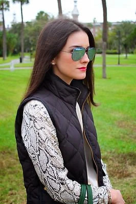 J.CREW NWT J Crew Factory Excursion Quilted Puffer Vest Black XXS XS S M L XL XXL