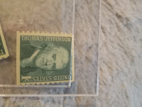 Thomas Jefferson 1 cent Antique Postage Stamp- Green Vintage Unused 28 Pieces Cover
