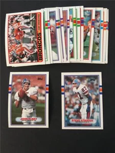 1989 Topps Denver Broncos Team Set With Traded 17 Cards - Picture 1 of 1