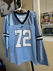 Nike Light Blue Jersey Longsleeve Tshirt Kids Size 7 - Picture 1 of 3