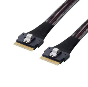 SFF-8654 8i directement vers le haut 24 Gbps câble SAS 4.0/PCIe 4.0 60CM - Picture 1 of 1