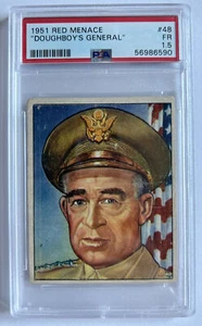 1951 Bowman Red Menace #48 Doughboy's General Card PSA 1.5 Fair Korean War - Picture 1 of 2
