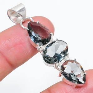Alexandrite Gemstone Handmade 925 Sterling Silver Jewelry Pendant Size 1.9" - Picture 1 of 1