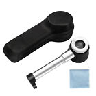 30X Magnifying Glass With LED Light Mini Handheld Magnifier Lighted Loupe New