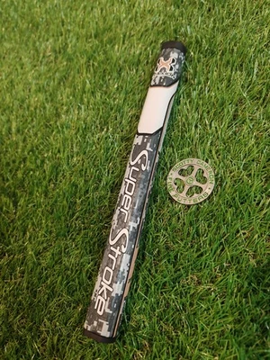 TAYLORMADE Superstroke Digital Camo Grey Tour 1.0 Round Putter Golfgriff GRATIS BALLMARKER