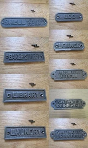 Rustic iron sign vintage rustic plaque sign notice plate emblem antique iron - Picture 1 of 19
