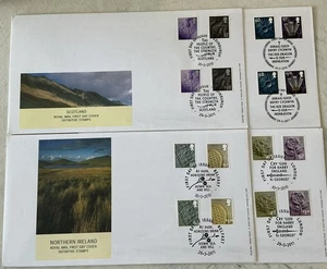 GB QEII 2010/2011 Twin Dated Regionals RM FDC’s Relevant SHS Rare - Picture 1 of 3