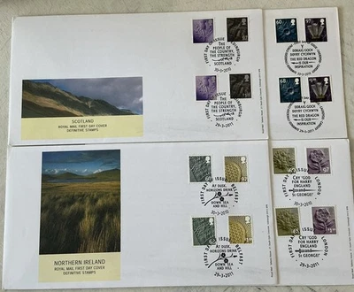 GB QEII 2010/2011 Twin Dated Regionals RM FDC’s Relevant SHS Rare - Image 1 of 3