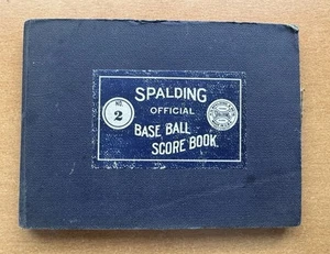 VTG 1920s Spalding Official No. 2 Baseball Scorebook- Child’s Scrapbook Ephemera - Picture 1 of 12
