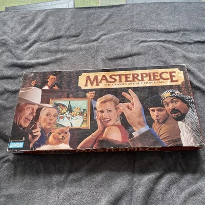 Masterpiece Board Game Art Auction Parker Brothers Vintage 1996 100% Complete - Image 1 of 4