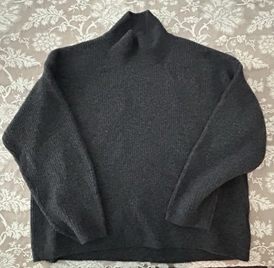 Suéter Uniqlo Souffle Hilado Mujer XL Mezcla de Lana Cuello Simulado Pullover De Gran Tamaño Foto 1 de 4