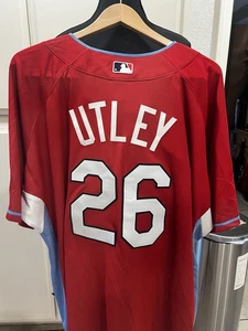 Chase Utley Philadelphia Phillies 2009 MLB All Star Game Majestic 52 Jersey NWT - Picture 1 of 6