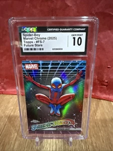 Spider-Boy 2025 Topps Chrome Marvel Future Stars Graded Cgc 10 Gem Card-#FS-7 - Picture 1 of 3