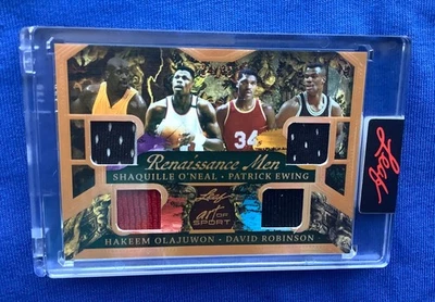 Hoja Art of Sport Renaissance Shaq 2023, Ewing, Hakeem, David Robinson GU COMO NUEVO Foto 1 de 4