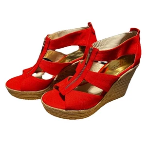 Sandalias de cuña mandarín Michael Kors Damita para mujer nuevas en caja talla 6,5 M - Imagen 1 de 8