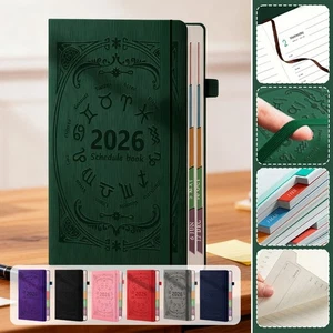 2026 New Portable Agenda Book English Calendar Book Creative Textured Notebook - Picture 1 of 19