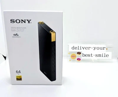 SONY WALKMAN NW-ZX707 64GB ZX Series Hi-Res Audio Player Black New From Japan - Image 1 of 4