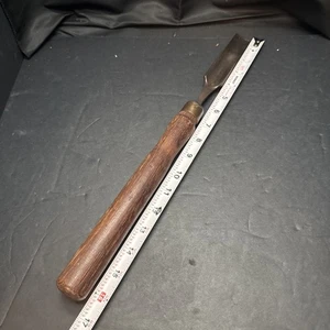 Vintage Stahlguss 3/4" Hohlbeitel 17" lang HOLZBEARBEITUNG Meißel - Bild 1 von 11