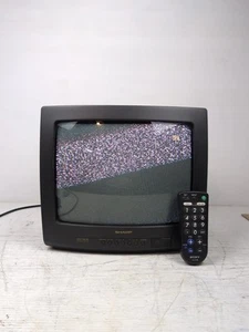 Sharp Linytron 13" Crt TV With Sony Universal Remote - Retro Gaming #13E-M100 - Picture 1 of 7