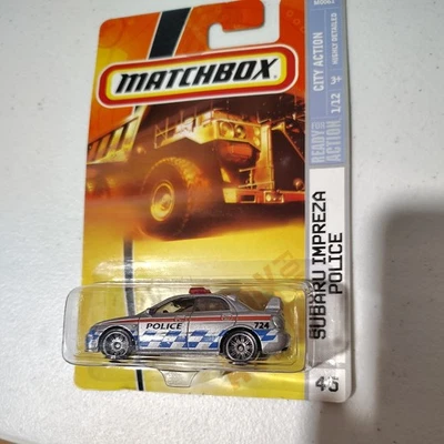 Matchbox Subaru Impreza Police 2007 Foto 1 de 4
