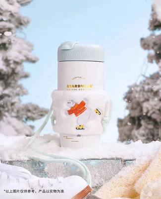 New 2023 China Starbucks Christmas Double Drink 17oz SS Tumbler With Cup Sleeve - Image 1 of 4