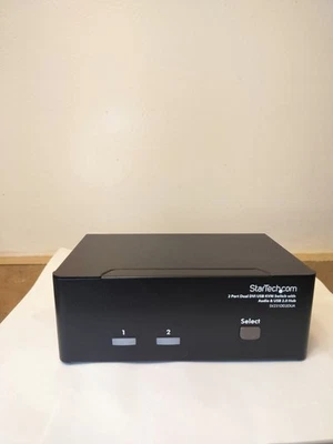 Startech 2 Port DVI VGA Dual Monitor KVM Switch USB with Audio Hub - TAA, Taiwan - Image 1 of 4