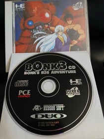 PCE Works Bonk 3 CD Bonk's Big Adventure TurboGrafx-CD