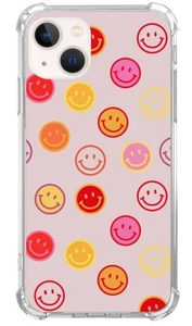 Pink Smiley Face Phone Case for iPhone 14 Plus - Photo 1 sur 3