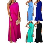 Women's Strapless Batwing Sleeve Long Dress Elegant Party Cocktail Maxi Dresses